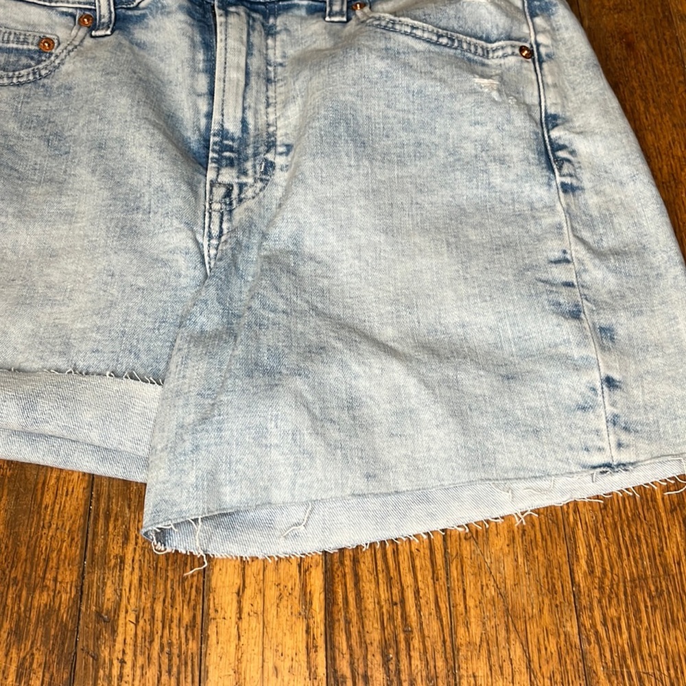 GAP denim shorts 4” High Rise light wash cutoffs timeless 29 Tall NWT - Picture 14 of 15